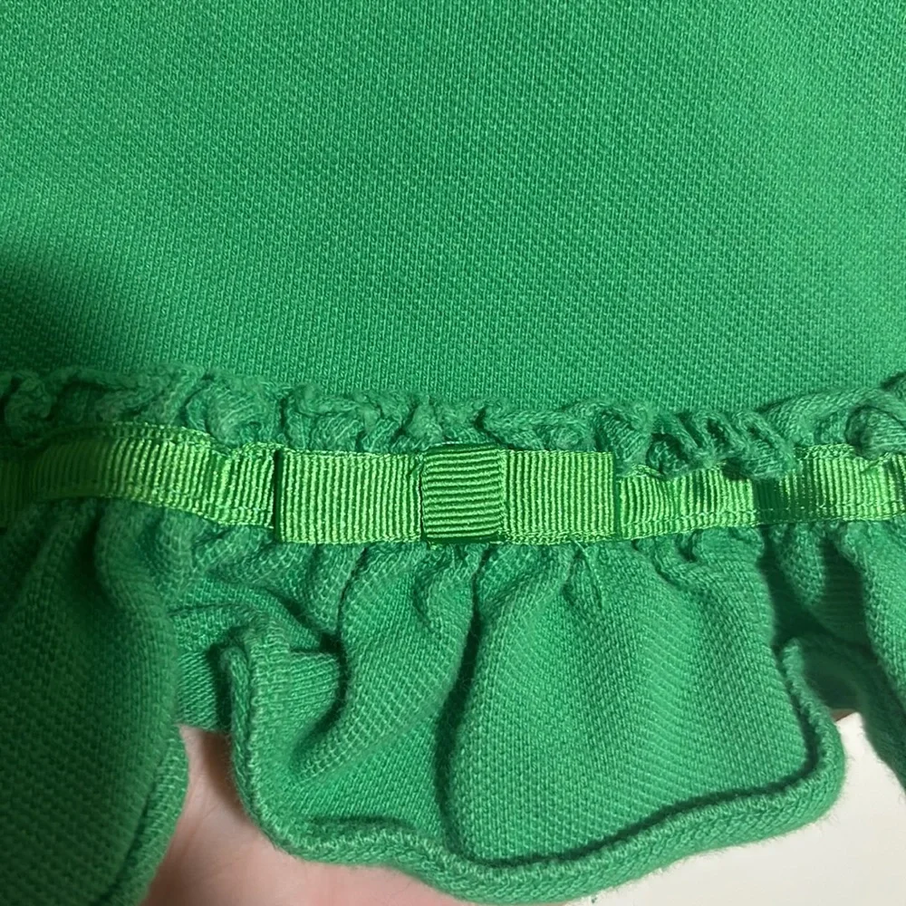 Preloved Ralph Lauren Girls Green Polo Dress Size 24M - Picture 6 of 8